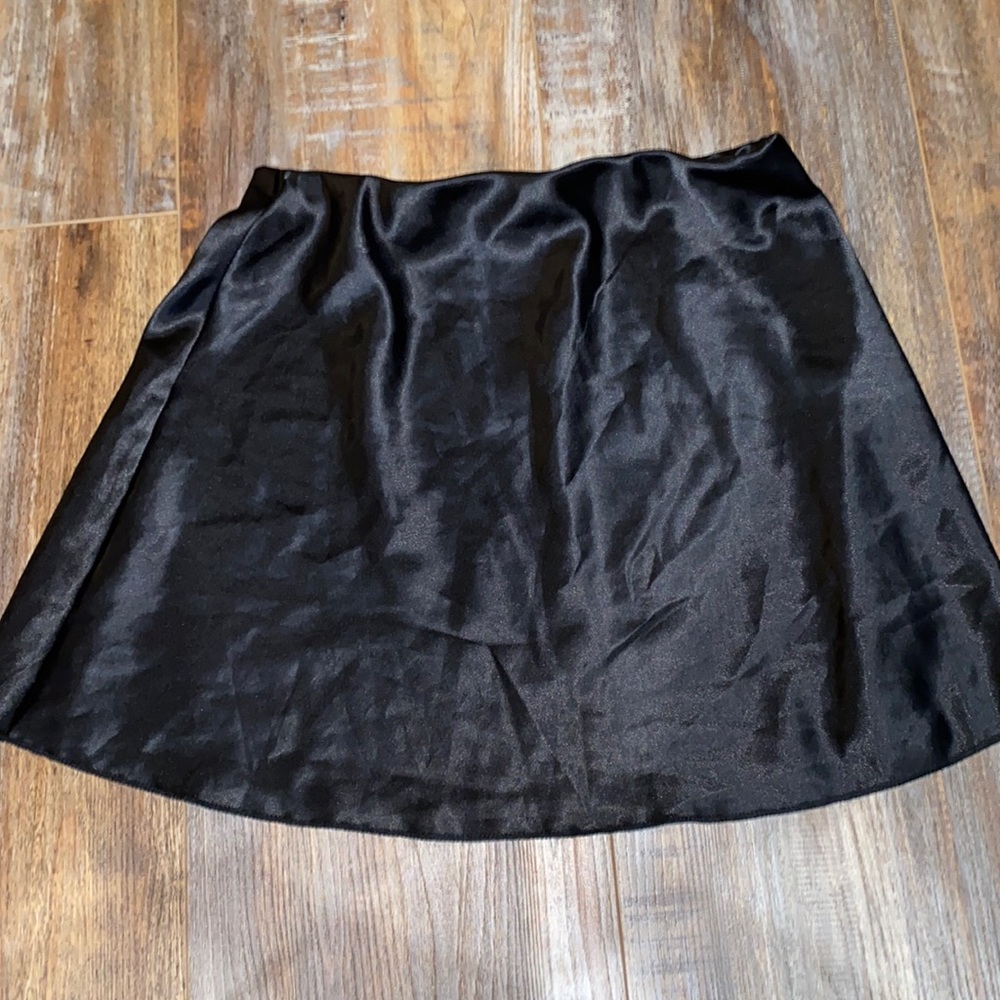 Black Silk/Satin Skirt